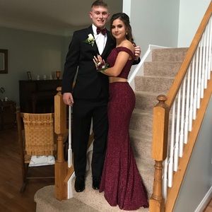 Dark Red Prom Dress